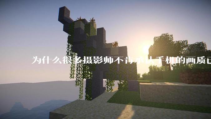 为什么很多摄影师不肯承认手机的画质已经部分超越全画幅了？
